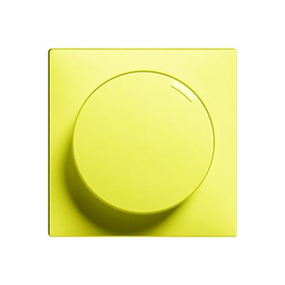Actual product image Feller Cover set rotary dimmer lemon