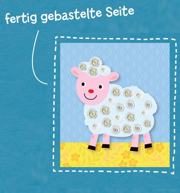 Actual product image The craft book for the little ones Cutting and gluing farm