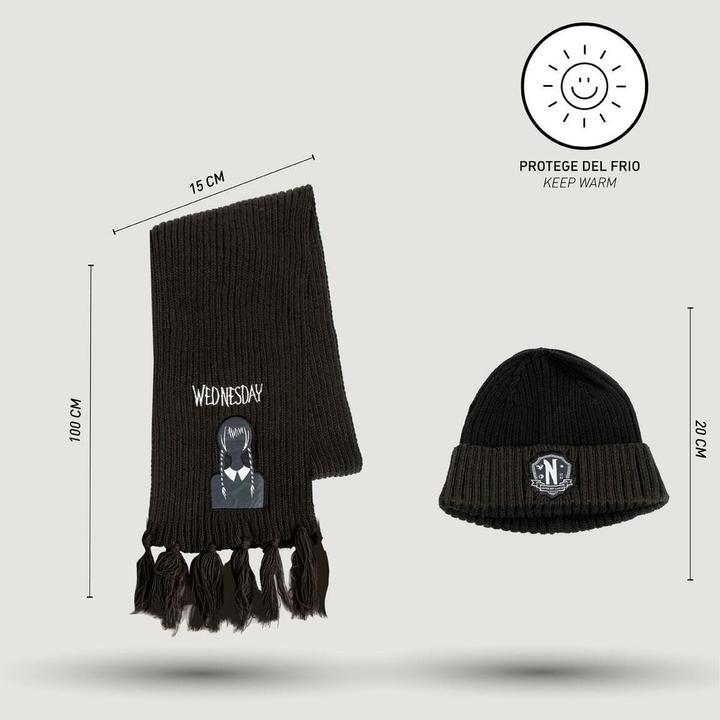 Produktbild Cerda MERCREDI - Set Bonnet Echarpe - 2 Pc (One Size)