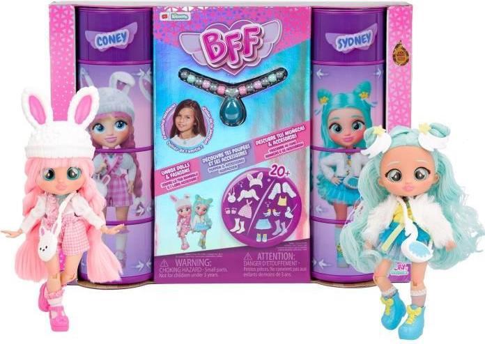 Actual product image IMC Toys Cry Babies BFF Coney & Sydney