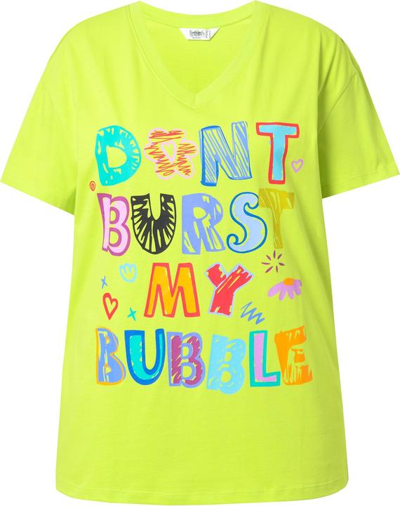 Produktbild Angel of Style T-Shirt, Boxy Fit, bunter Schriftzug (50)