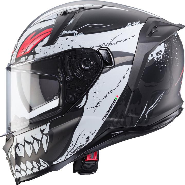 Actual product image Caberg Casque Intégral Avalon X Punk / Noir / Blanc / Rouge / Mat (61 - 62 cm, XL)