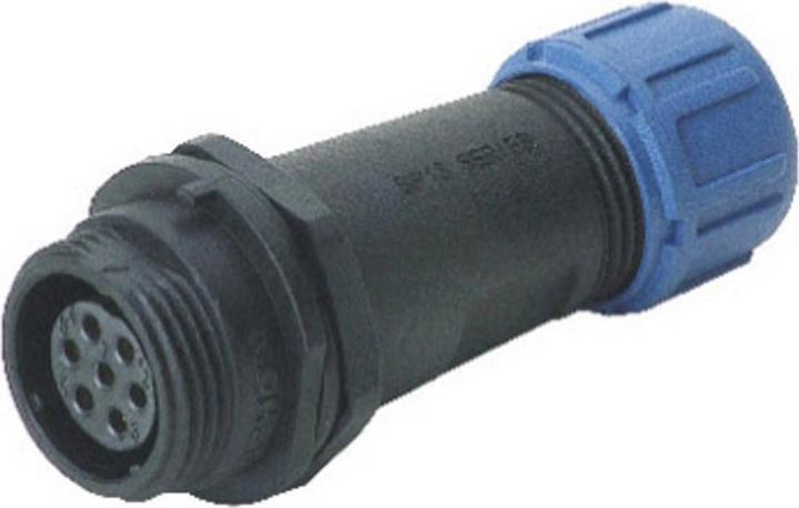 Deltron Connectors DELKSP1311/S4I Round connector socket, straight Total polzah