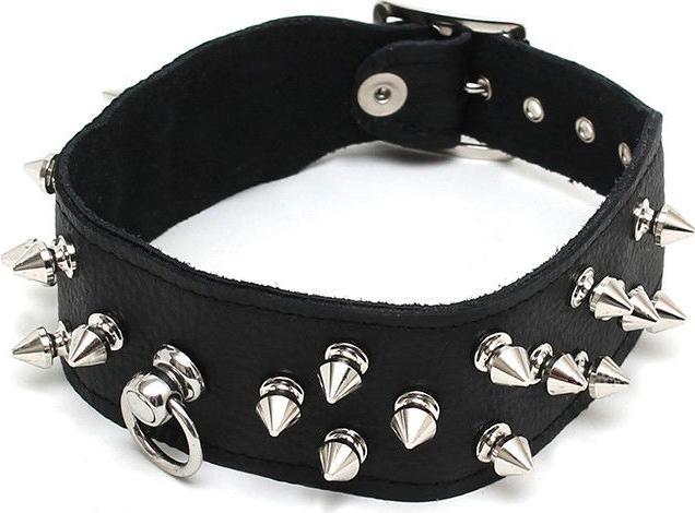 Produktbild Rimba Erotische Mode Lederhalsband mit Spikes