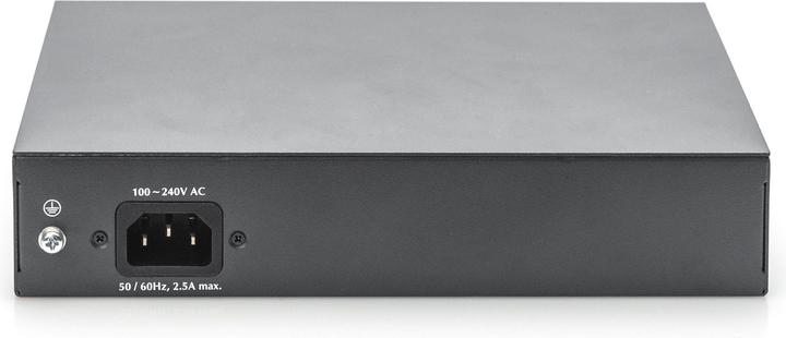 Produktbild Digitus 8-Port Gigabit PoE Switch, Unmanaged, 2 Uplinks (8 Ports)