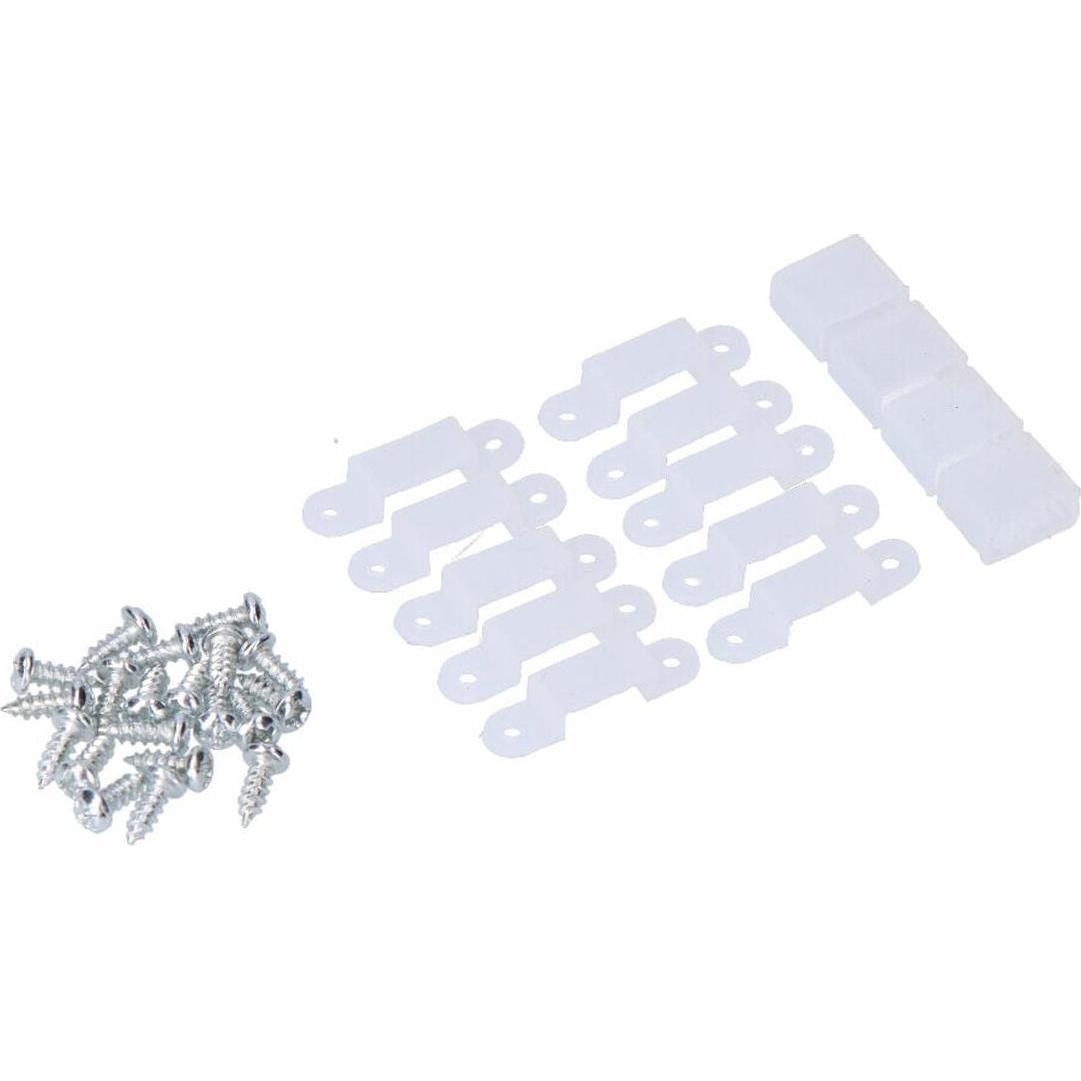 EDM, Striscia LED, Daylight led strip 4,000k adhesive 5m x 10 mm 8 w/m 100lm/w 24v dc (Luce del giorno, 500 cm, Esterno)