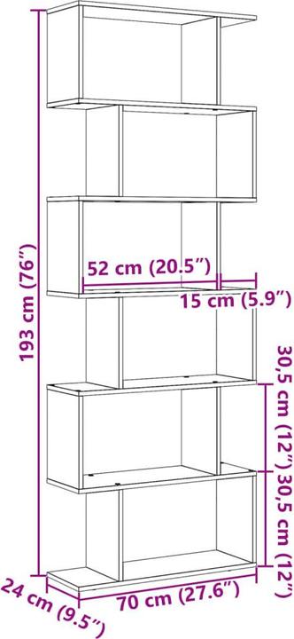 Image du produit vidaXL Lux (70 x 24 x 193 cm)