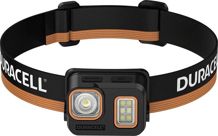 Produktbild Duracell DH500R Stirnlampe schwarz orange (500 lm)