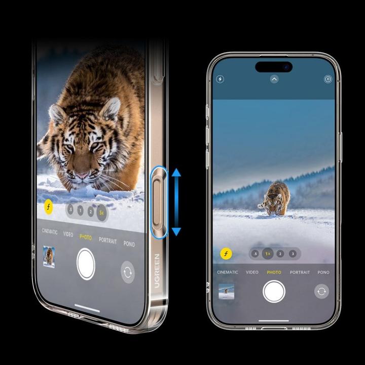 Actual product image Ugreen Classy Clear Magnetic Case for iPhone 16 Pro Max - Transparent (Apple iPhone 16 Pro Max)