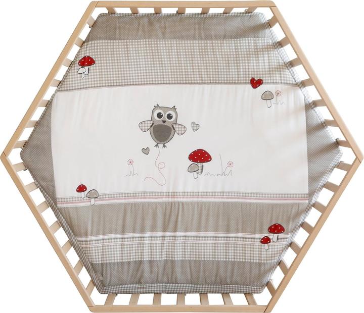 Actual product image Roba Laufgitter Adam und Eule Mehrfarbig (121 cm, 121 cm, Beech, Mixed wood)