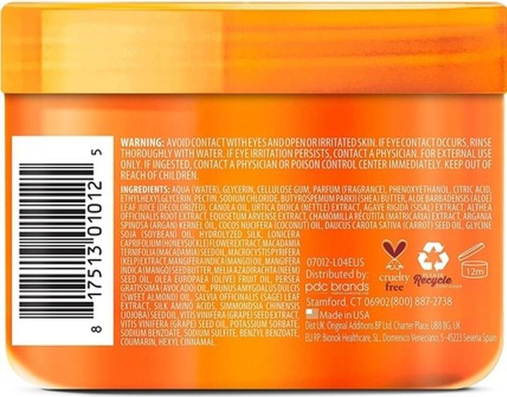 Nutritional values and ingredients Cantu Define & Shine (340 g)