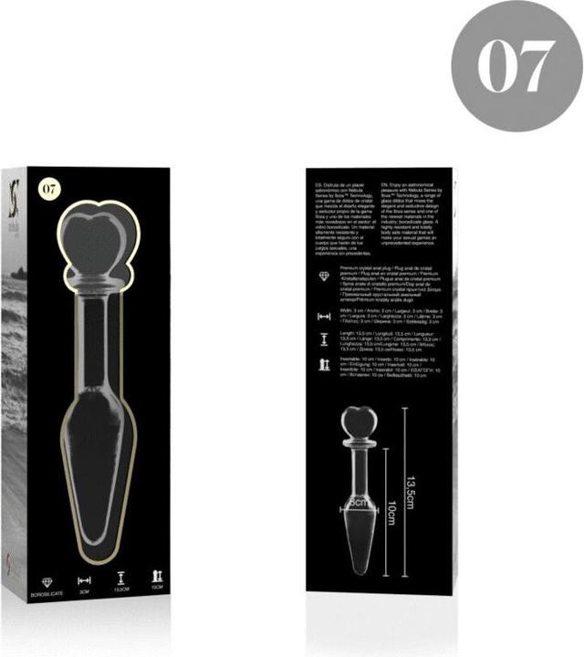 Produktbild Ibiza Nebula Series By ™ - Modell 7 Analplug Borosilikatglas 13,5 X 3 cm Klar