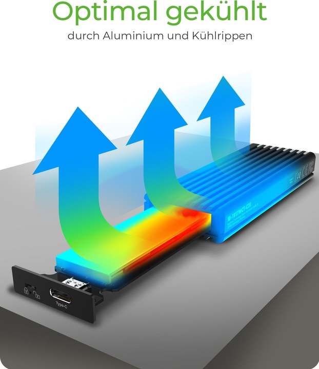 Produktbild Icy Box IB-1817MCT-C31 NVMe-Gehäuse (M.2)