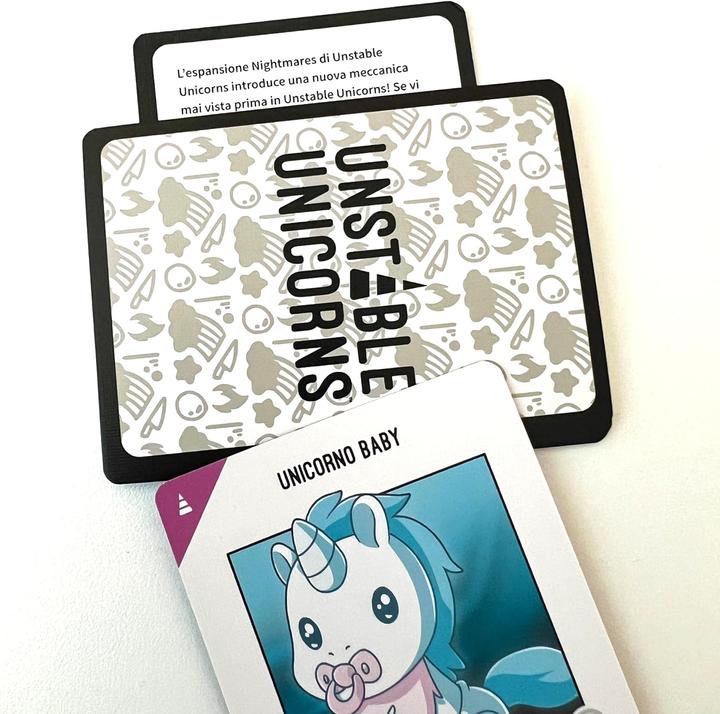 Actual product image Asmodée Unstable Unicorns - Nightmares (Expansion Pack) (Italian)