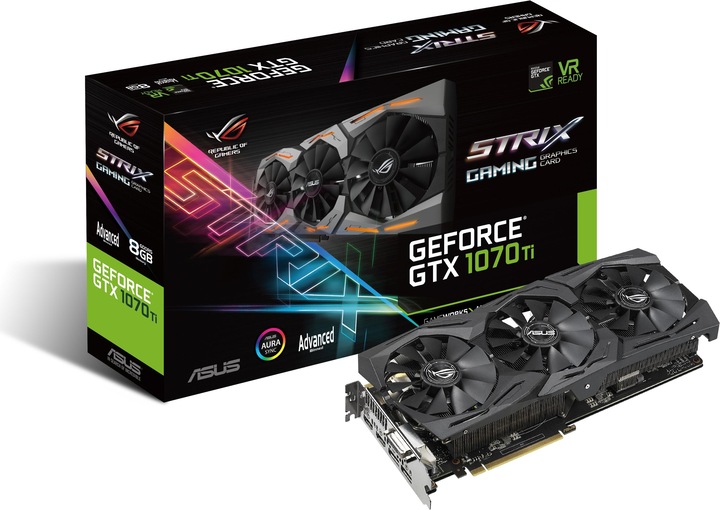 Image du produit ASUS GeForce ROG STRIX GTX 1070 Ti A8G GAMING (8 Go)