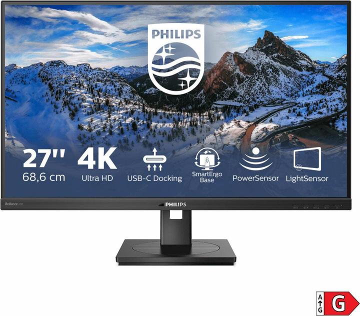 Actual product image Philips 279P1/00 27" UHD IPS AVAILABLE via USB-C/DP/HDMI PD 65W (3840 x 2160 Pixels, 27")