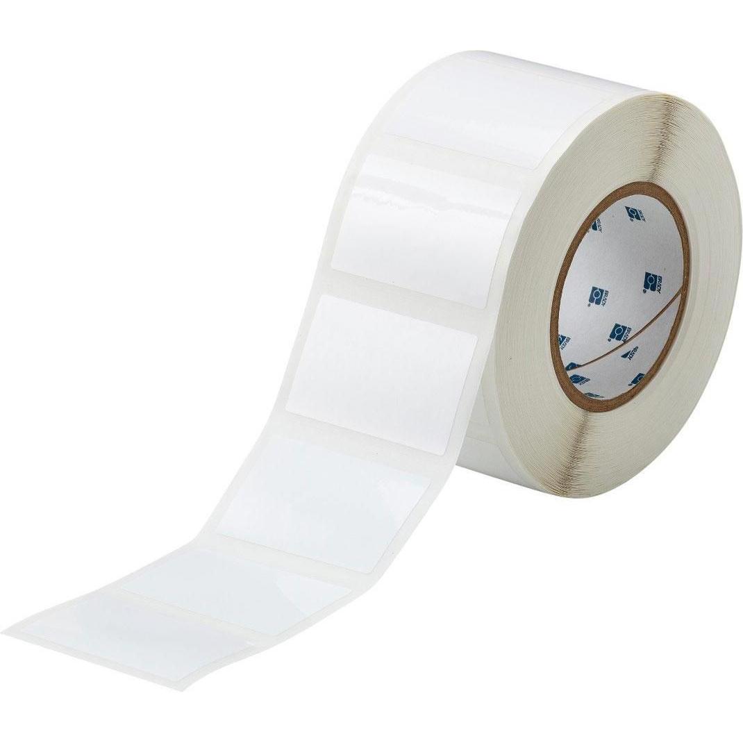 Brady, Etiketten, THT-24-423-1, Permashield, Polyester, Weiss, 69.85 x 44.45 mm, permanent, mit Schutzlaminat (