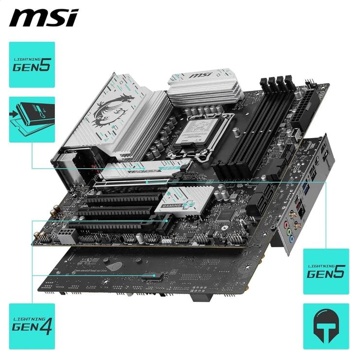 Productafbeelding MSI B860M GAMING PLUS WIFI (LGA 1851, Intel B860, mATX)