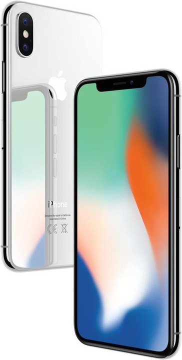 Apple iPhone X (256 Go, Silver, 5.80", 12 Mpx, SIM simple, A / Comme neuf)