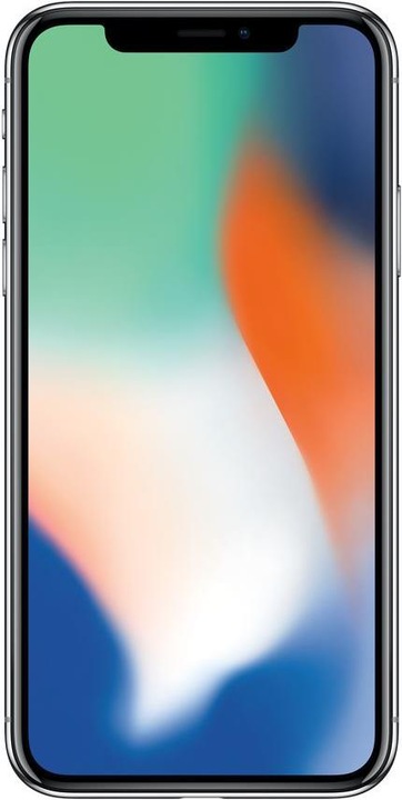 Actual product image Apple iPhone X (256 GB, Silver, 5.80", 12 Mpx, Single SIM, A / Like new)