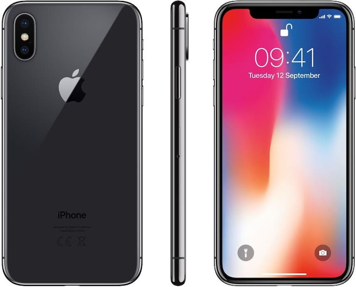 Apple iPhone X (64 Go, Gris sidéral, 5.80", 12 Mpx, SIM simple)