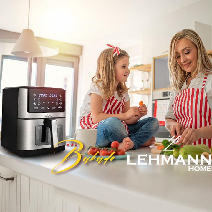 Produktbild Lehmann Heissluftfritteuse Air Fryer ‎LHODF-1435 mit Sichtfenster, 12 Programmen & Timer