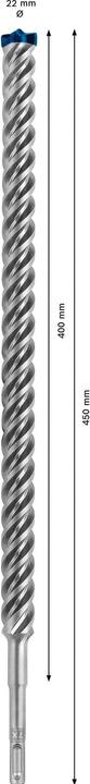 Produktbild Bosch Professional Zubehör EXPERT SDS plus-7X Hammerbohrer, 22 x 400 x 450 mm (4-22 Millimeter)