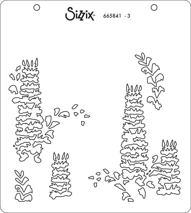 Produktbild Sizzix Layered Stencils Layered Wildflowers 4Stück