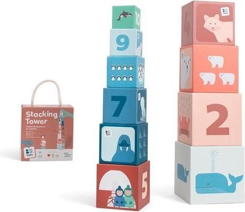 Actual product image BS Toys Stacking tower game