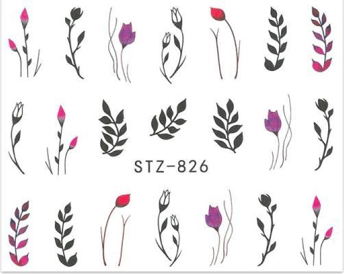 Immagine prodotto Nagellack24 Nail Art Sticker Wassertransfer 826 (Essiccatore smalto per unghie)