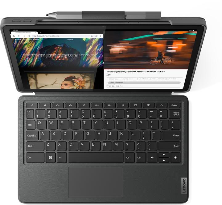 Produktbild Lenovo Tab P11 Gen. 2 inkl. CH-Tastatur und Pen (11.50", 128 GB, Storm Grey)