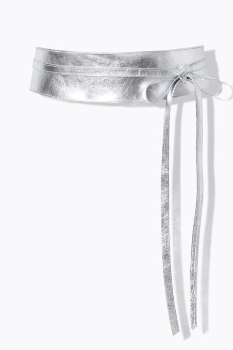 Produktbild Ulla Popken Bindegürtel, Metallic-Optik (One Size)