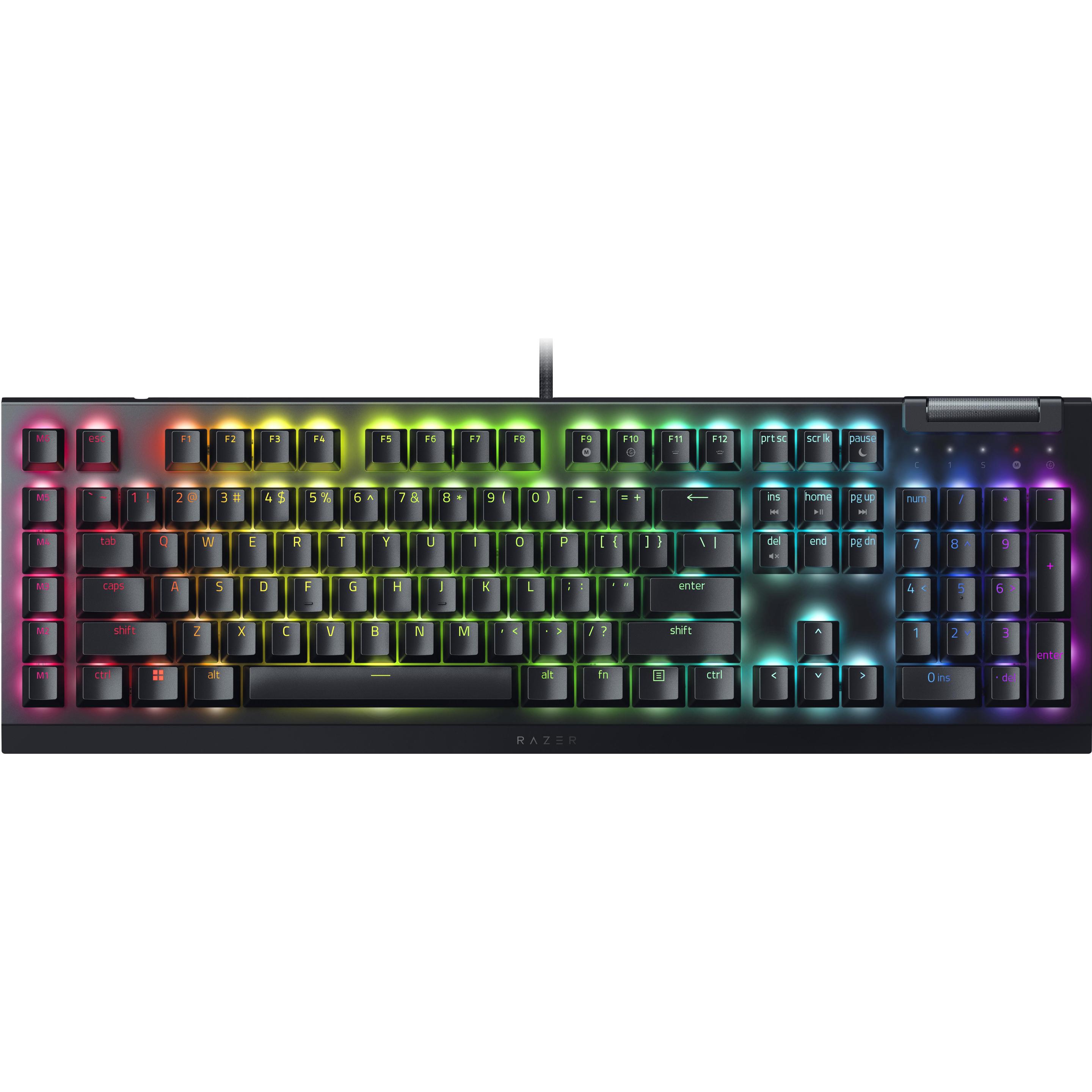 Razer BlackWidow V4 X (US, Kabelgebunden), Tastatur, Schwarz