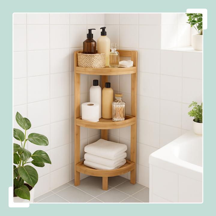 Image du produit Relaxdays Eckregal (23 x 23 x 77 cm)