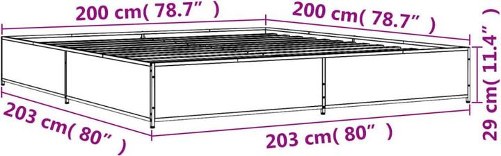 Image du produit vidaXL Bettgestell (200 x 200 cm)