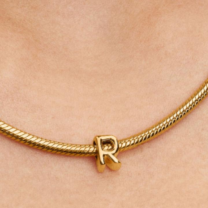 Produktbild Pandora Vergoldeter Buchstabe R-Anhänger (Vergoldet, Metall)