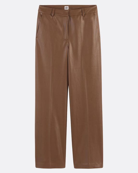 Actual product image La Redoute Collections Weite Hose aus Kunstleder (48)