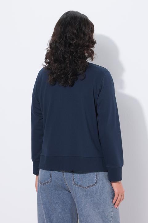 Produktbild Ulla Popken Sweatblouson, Collegekragen, kurz, Langarm (62)