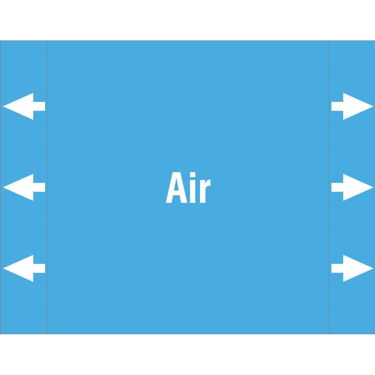 Brady, Etiketten, ISO 20560 Pipe Markers - Air