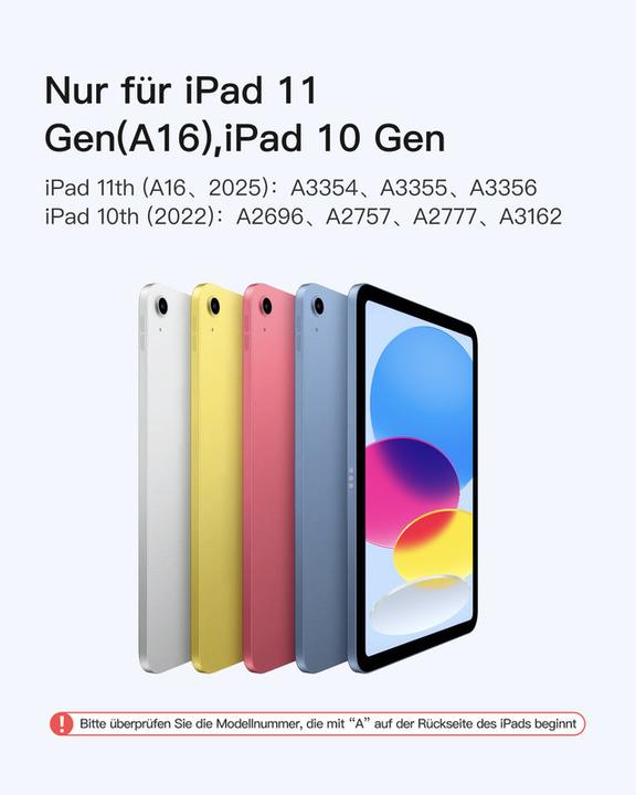 Immagine prodotto Inateck KB09119-10 (DE, Apple iPad 2022 (10a generazione))