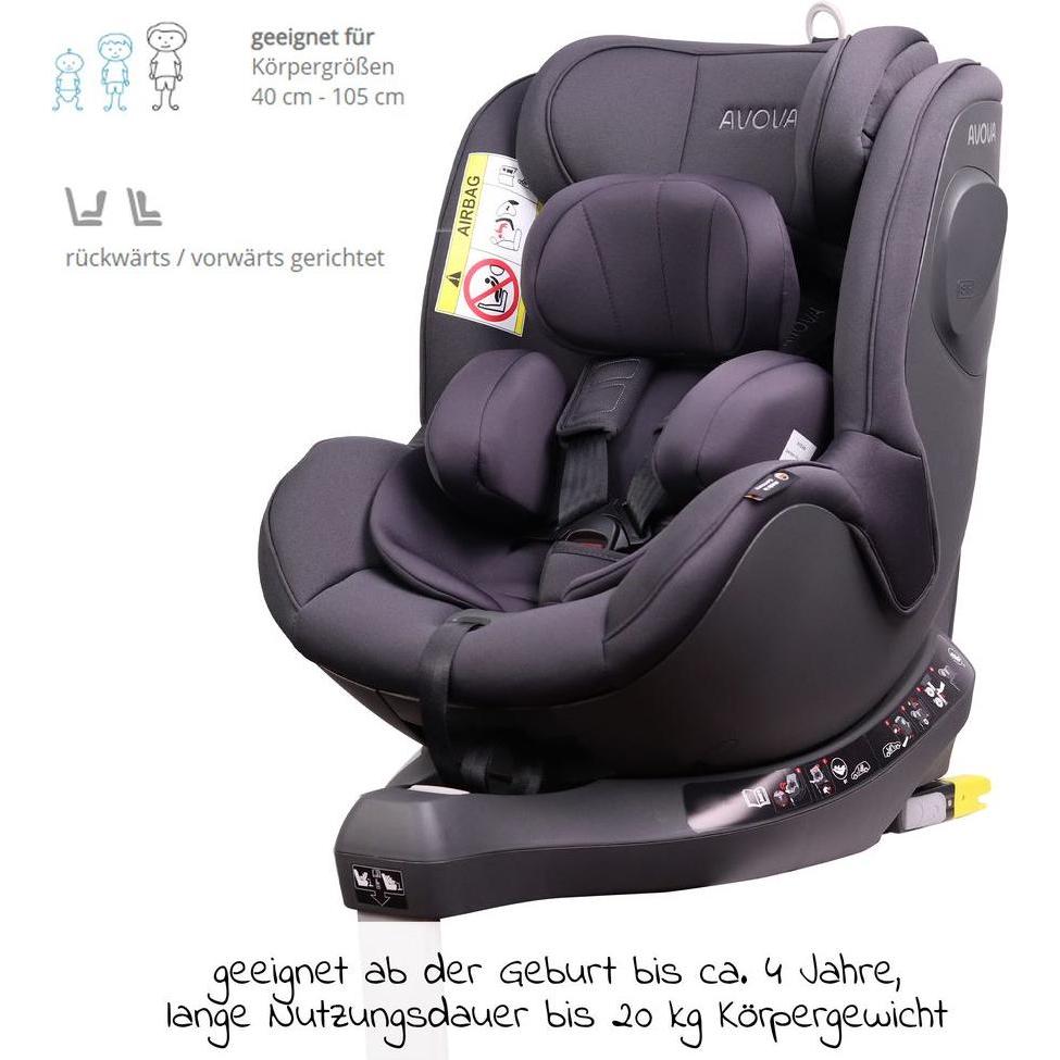 Thumbnail - Avova, Kindersitz, Reboarder Reboarder-Kindersitz Sperber-Fix i-Size 40 cm - 105 (Reboarder, ECE R129/i-Size Norm)