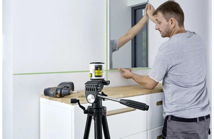 Actual product image Laserliner EasyCross-Laser Green Set Cross line laser self-levelling