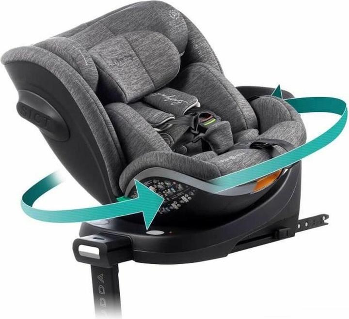 Immagine prodotto Babyauto Seggiolino auto SCUDDA grigio - ISOFIX, ruotabile a 360°, ECE R129 (Seggiolino per bambini)