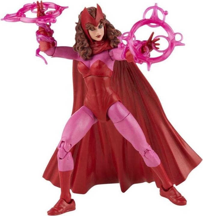 Actual product image Hasbro Legends Series Scarlet Witch, 15cm Retro Action Figure, 4 Accessories