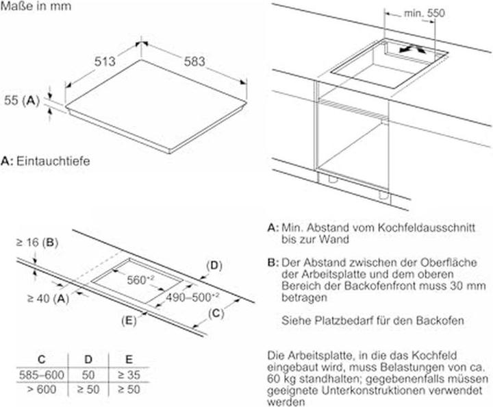 Image du produit Neff N 90, Table de cuisson à induction, 60 cm, noir, Avec cadre en applique, T66STE4L0