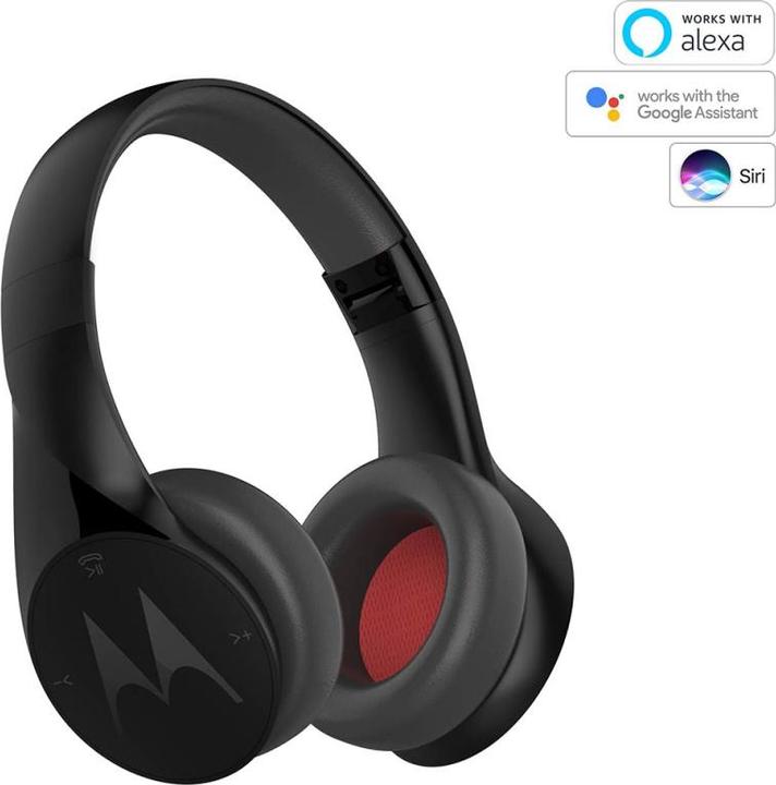 Produktbild Motorola Moto XT 500 Kopfhörer Kabellos Kopfband Anrufe/Musik Bluetooth Schwarz (Keine Geräuschunterdrückung, 25 h, Kabellos)