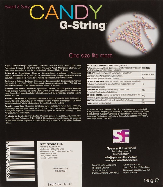 Produktbild Spencer & Fleetwood G-String (1 Stk., 182 g)