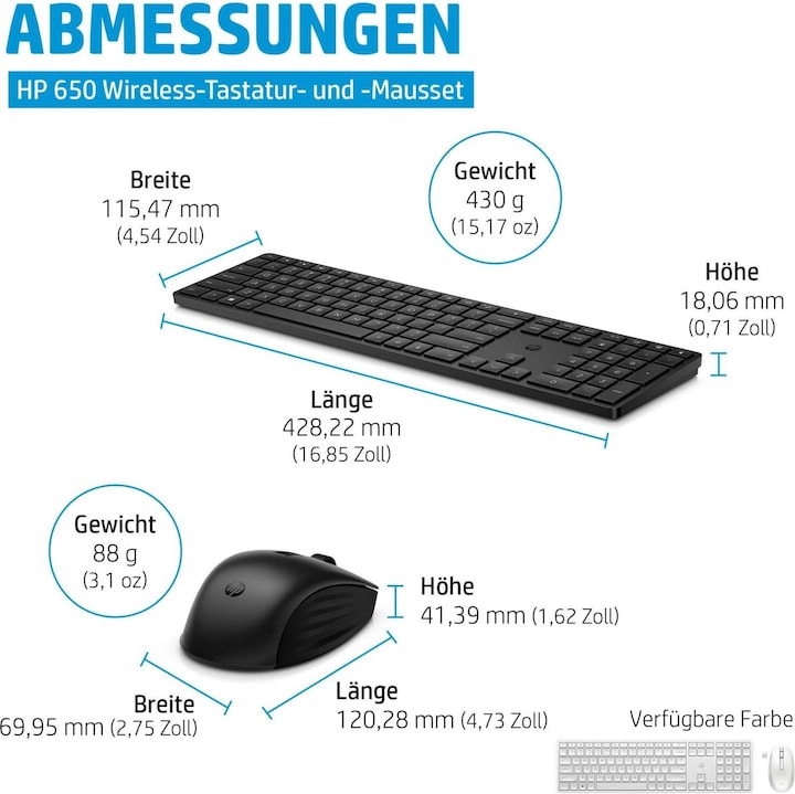 Actual product image HP 650 (DE, Wireless)