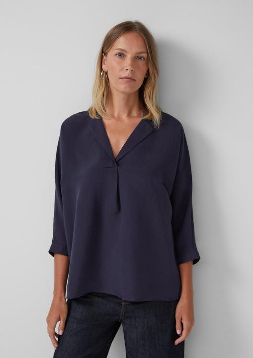 Immagine prodotto s.Oliver Bluse Relaxed-Fit-Hemdbluse mit Fledermausärmeln (46)