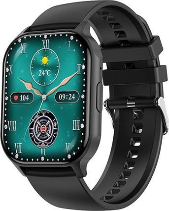 Actual product image Wotchi AMOLED Smartwatch W26HK - Black - Black